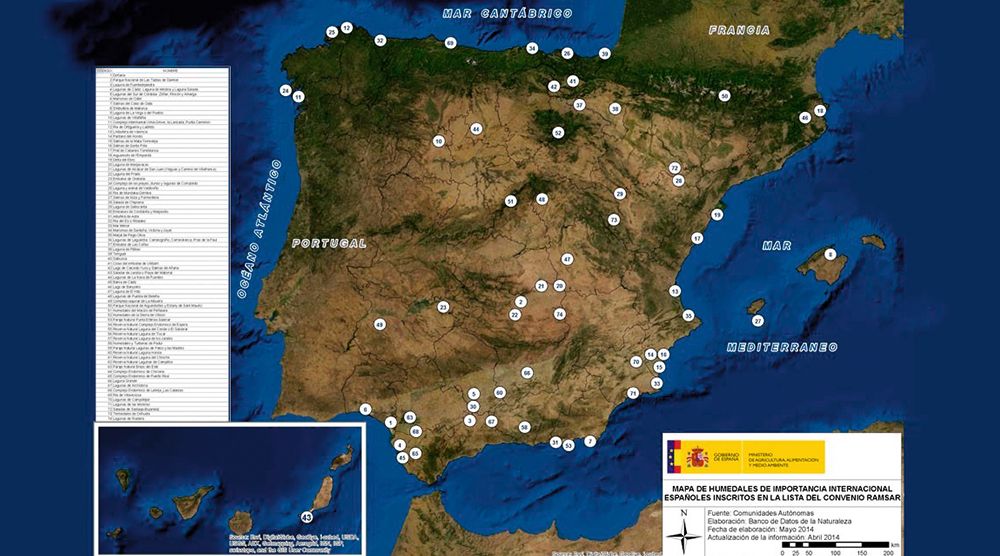 Humedales en España