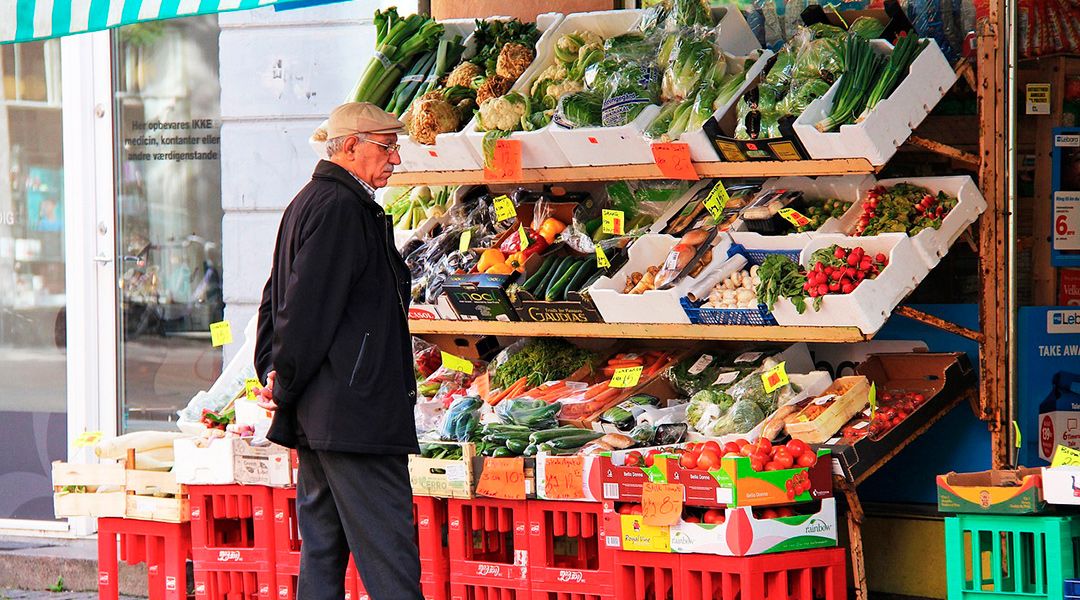 Mercado de frutas y verduras